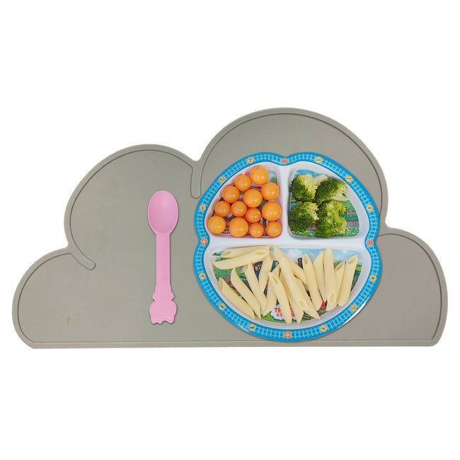 Wrapables Children's Silicon Cloud Placemat Portable and Easy to Clean Food Mat