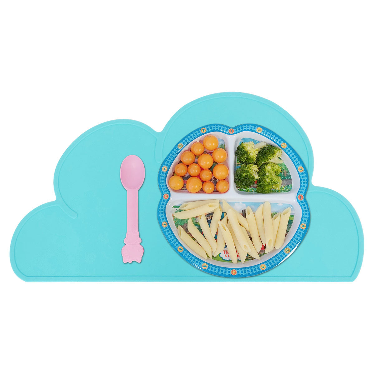 Wrapables Children's Silicon Cloud Placemat Portable and Easy to Clean Food Mat