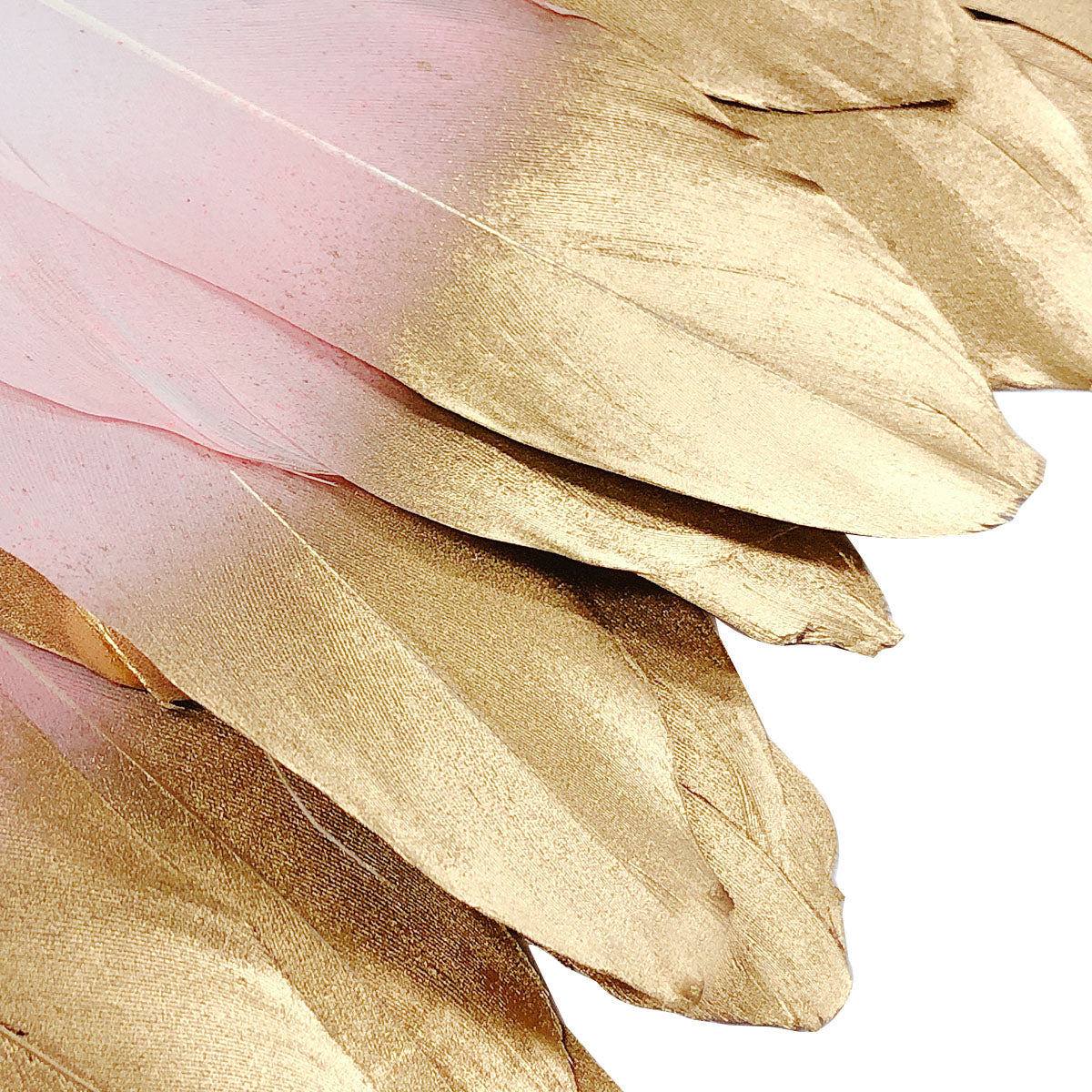 Wrapables Gold Dipped Feathers, Bohemian Decorations for Weddings, Parties, DIY Art Projects