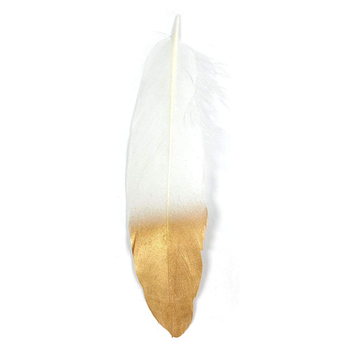 Wrapables Gold Dipped Feathers, Bohemian Decorations for Weddings, Parties, DIY Art Projects