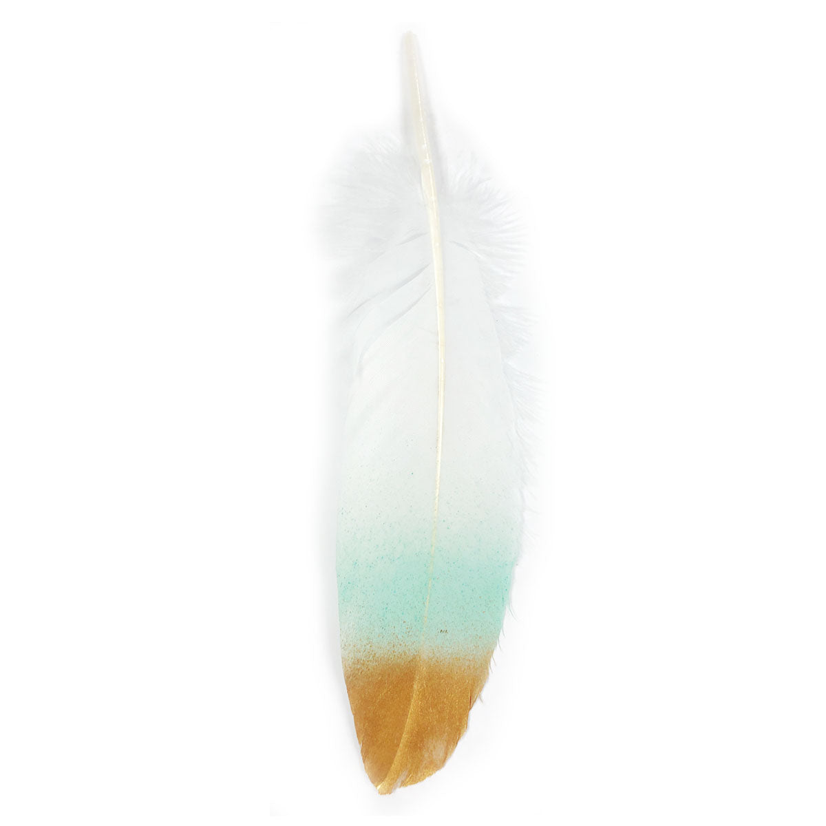 Wrapables Gold Dipped Feathers, Bohemian Decorations for Weddings, Parties, DIY Art Projects