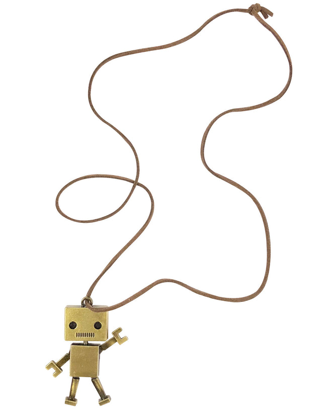 Wrapables Retro Robot Long Charm Necklace