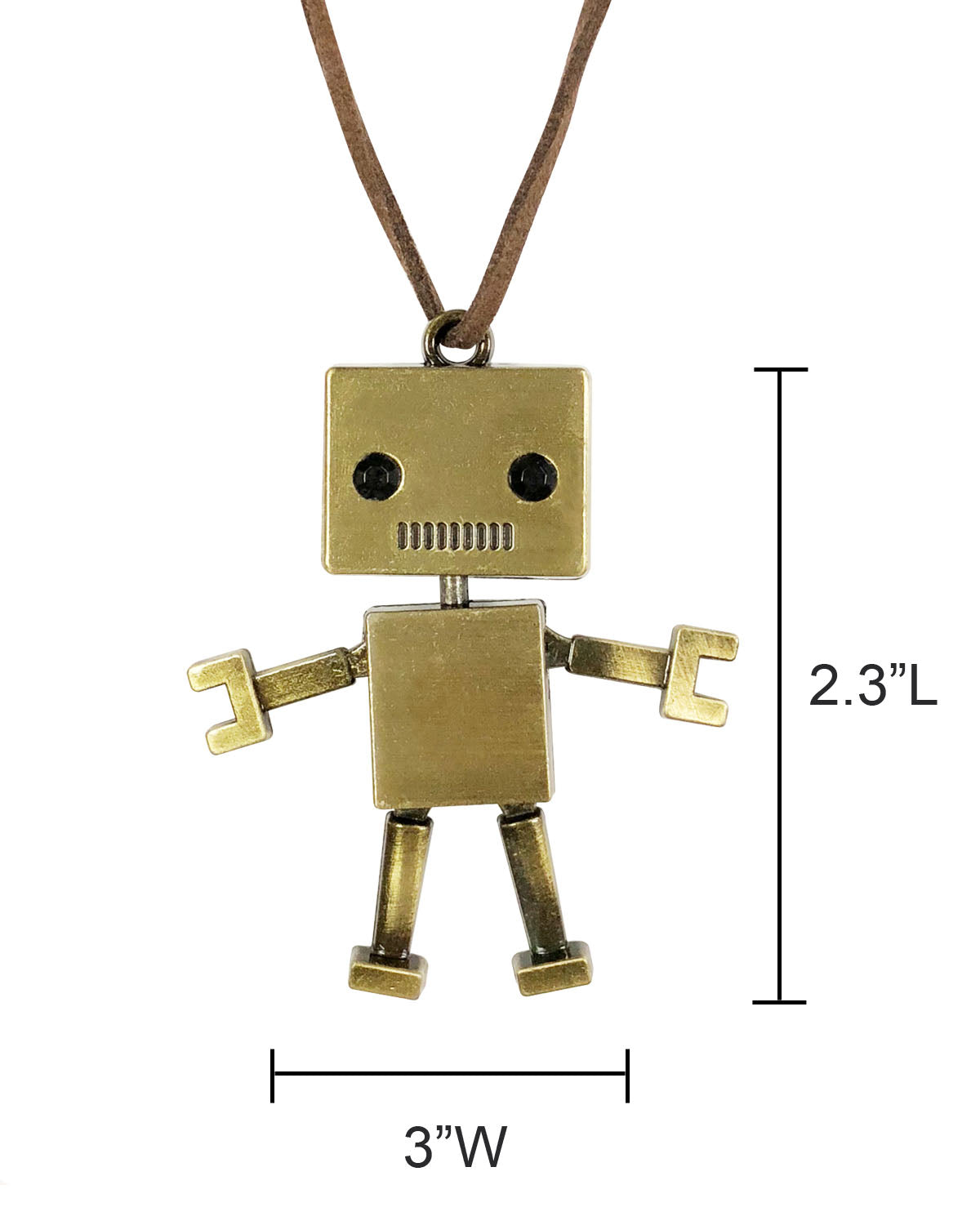 Wrapables Retro Robot Long Charm Necklace