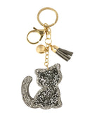 Wrapables Crystal Bling Key Chain Keyring with Tassel Car Purse Handbag Pendant