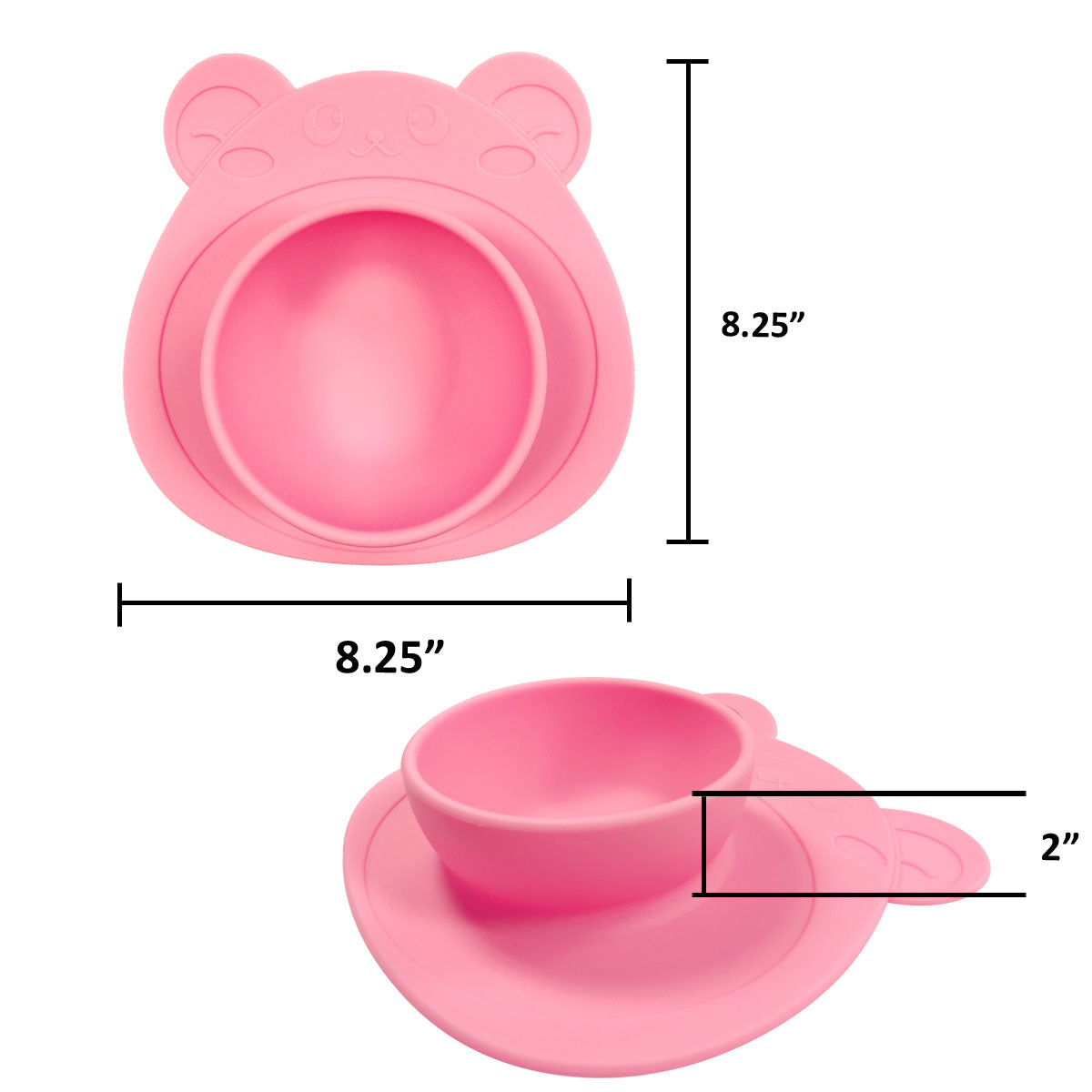 Wrapables Silicone Placemat + Suction Food Bowl for Baby