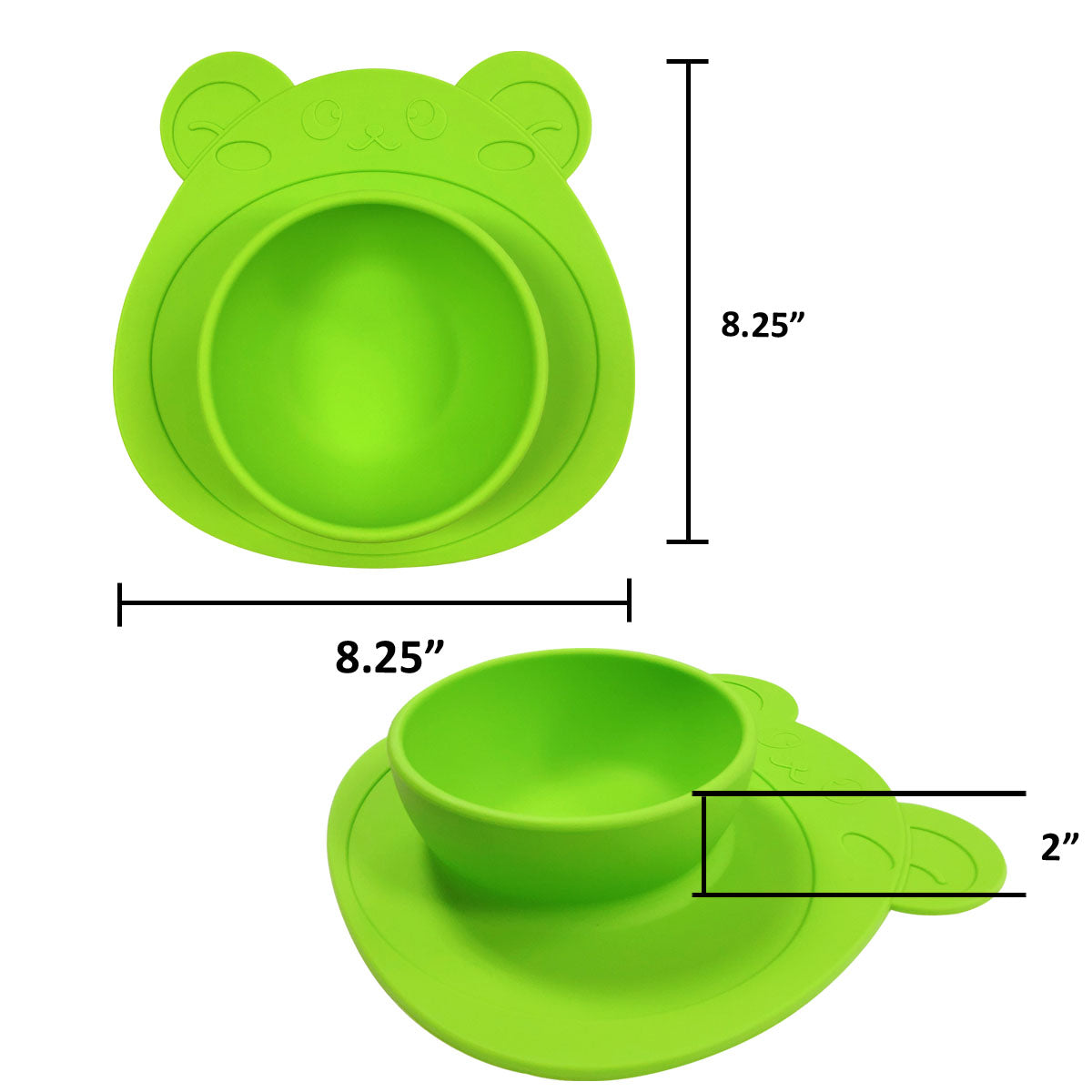 Wrapables Silicone Placemat + Suction Food Bowl for Baby