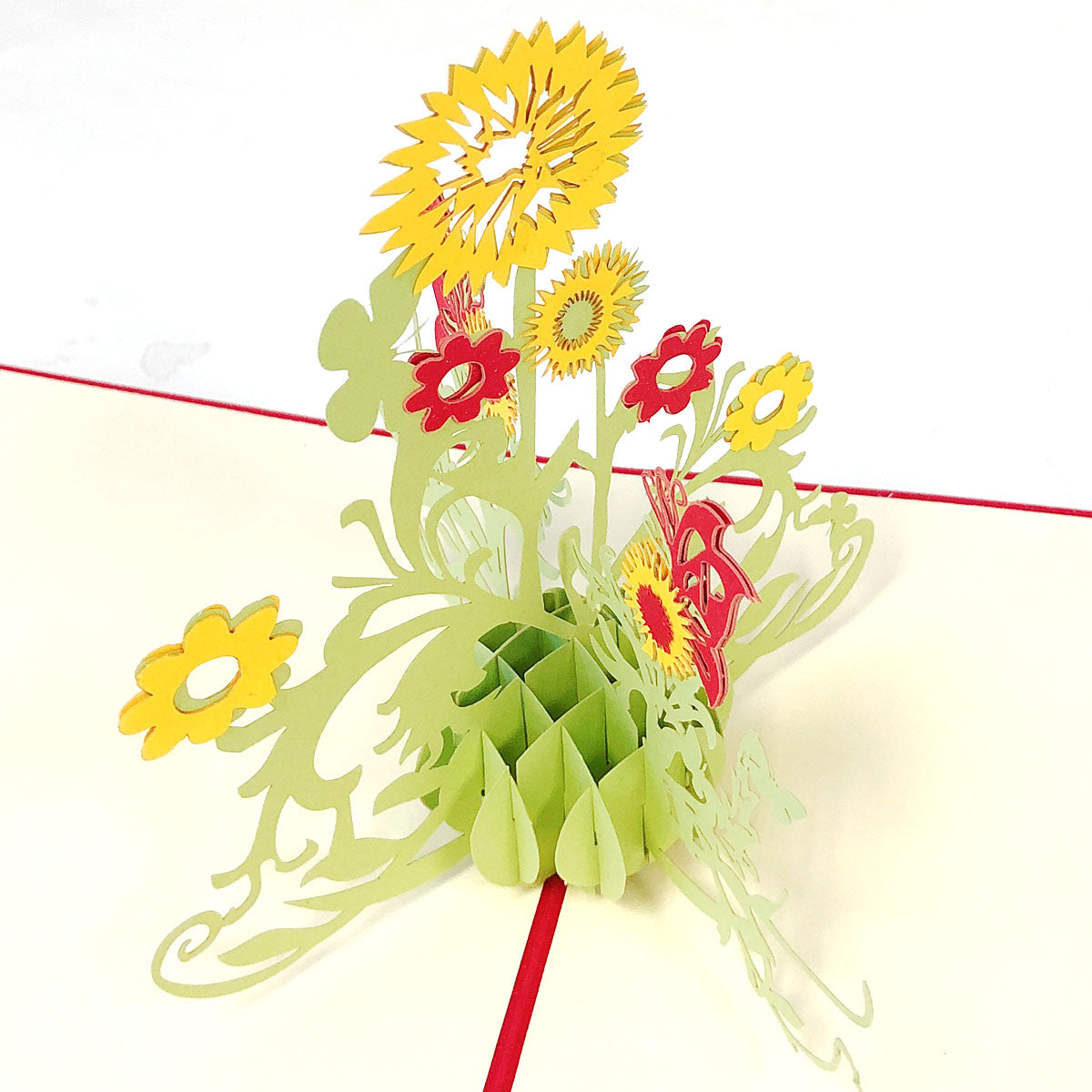 Wrapables 3D Pop-Up Greeting Cards for Birthday, Thank you, Anniversary, Wedding, Holidays (Set of 4)