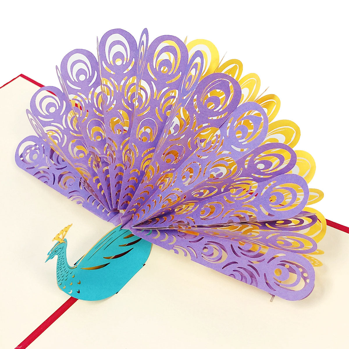 Wrapables 3D Pop-Up Greeting Cards for Birthday, Thank you, Anniversary, Wedding, Holidays (Set of 4)