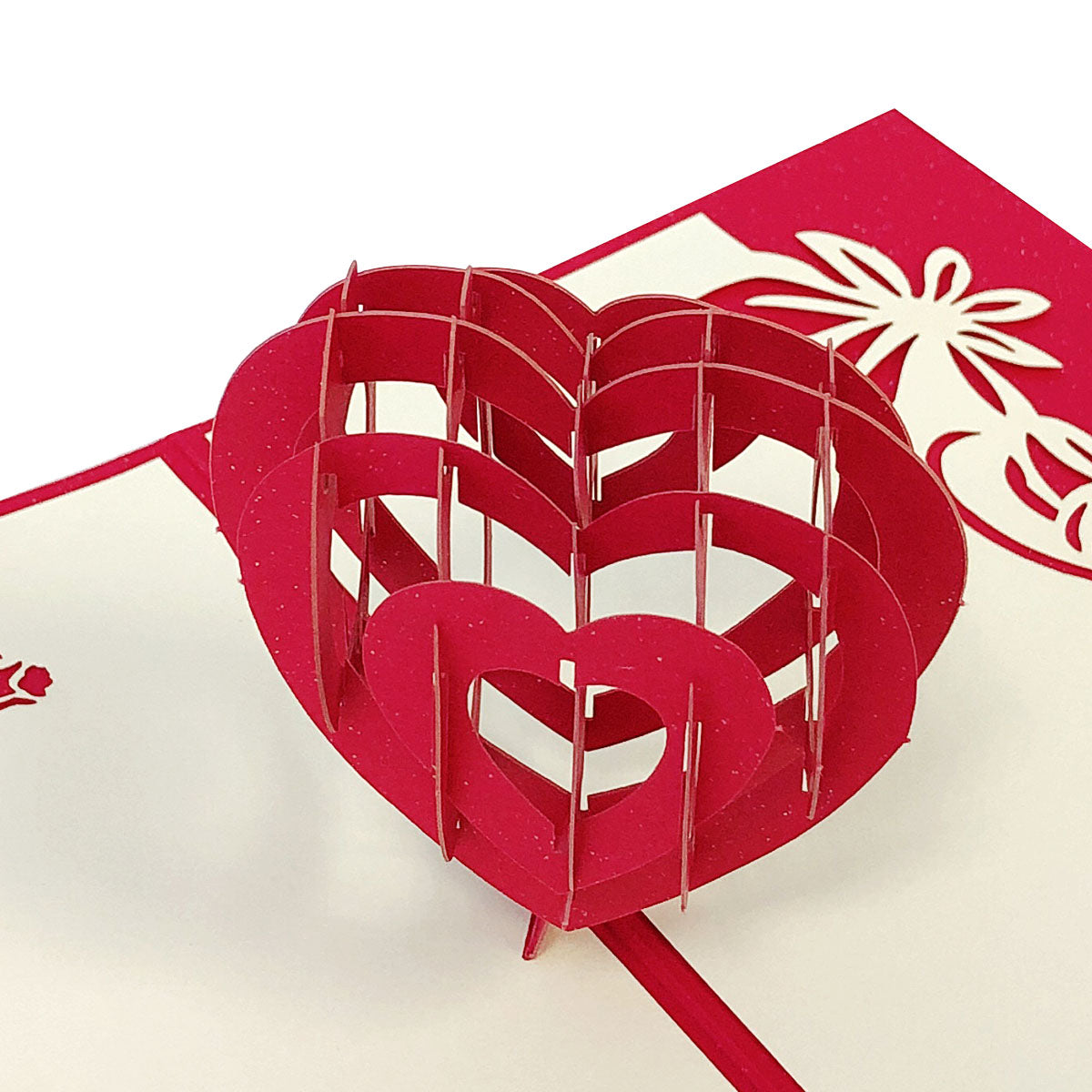 Wrapables 3D Pop-Up Greeting Cards for Birthday, Thank you, Anniversary, Wedding, Holidays (Set of 4)