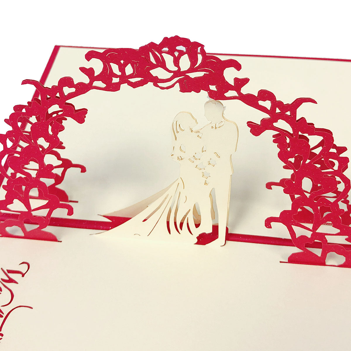 Wrapables 3D Pop-Up Greeting Cards for Birthday, Thank you, Anniversary, Wedding, Holidays (Set of 4)