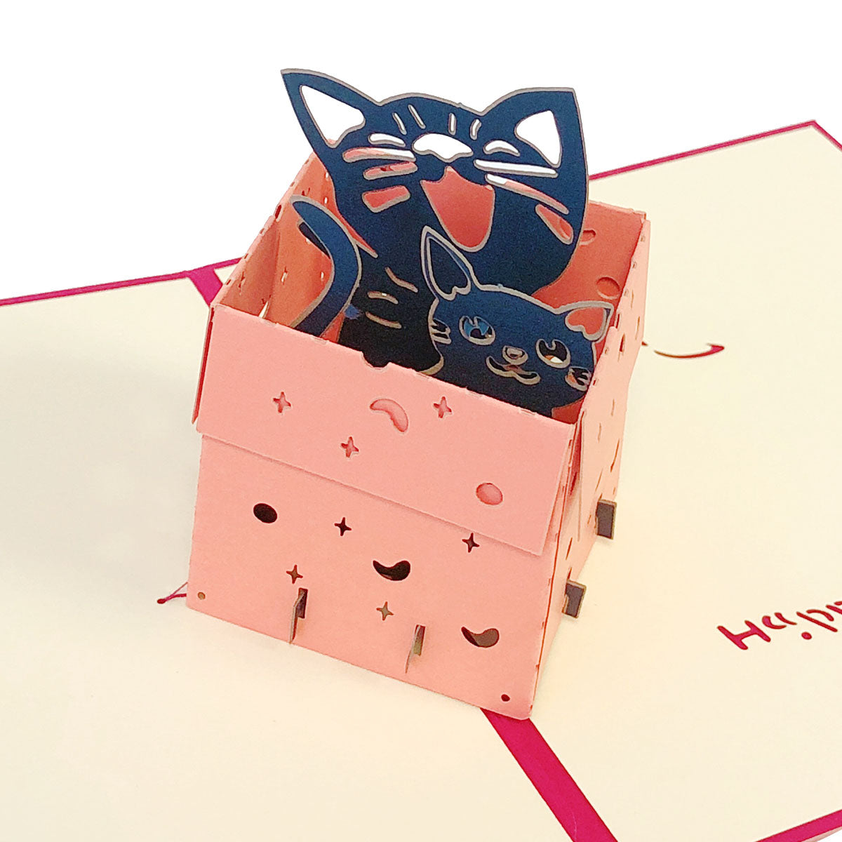 Wrapables 3D Pop-Up Greeting Cards for Birthday, Thank you, Anniversary, Wedding, Holidays (Set of 4)