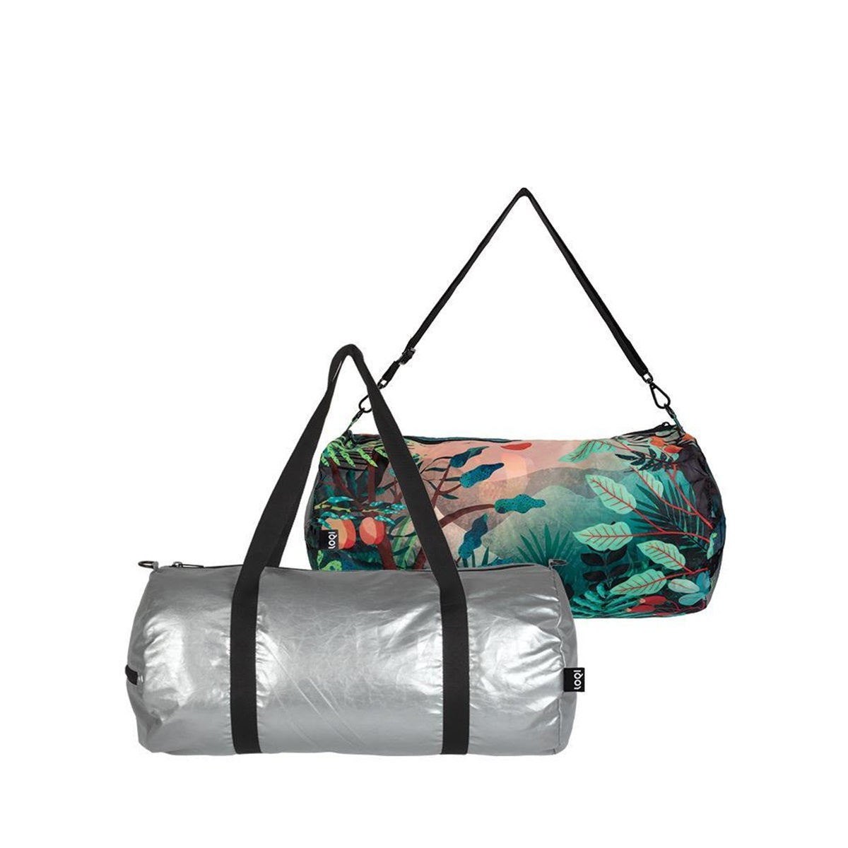 LOQI Metallic Matt Silver Weekender