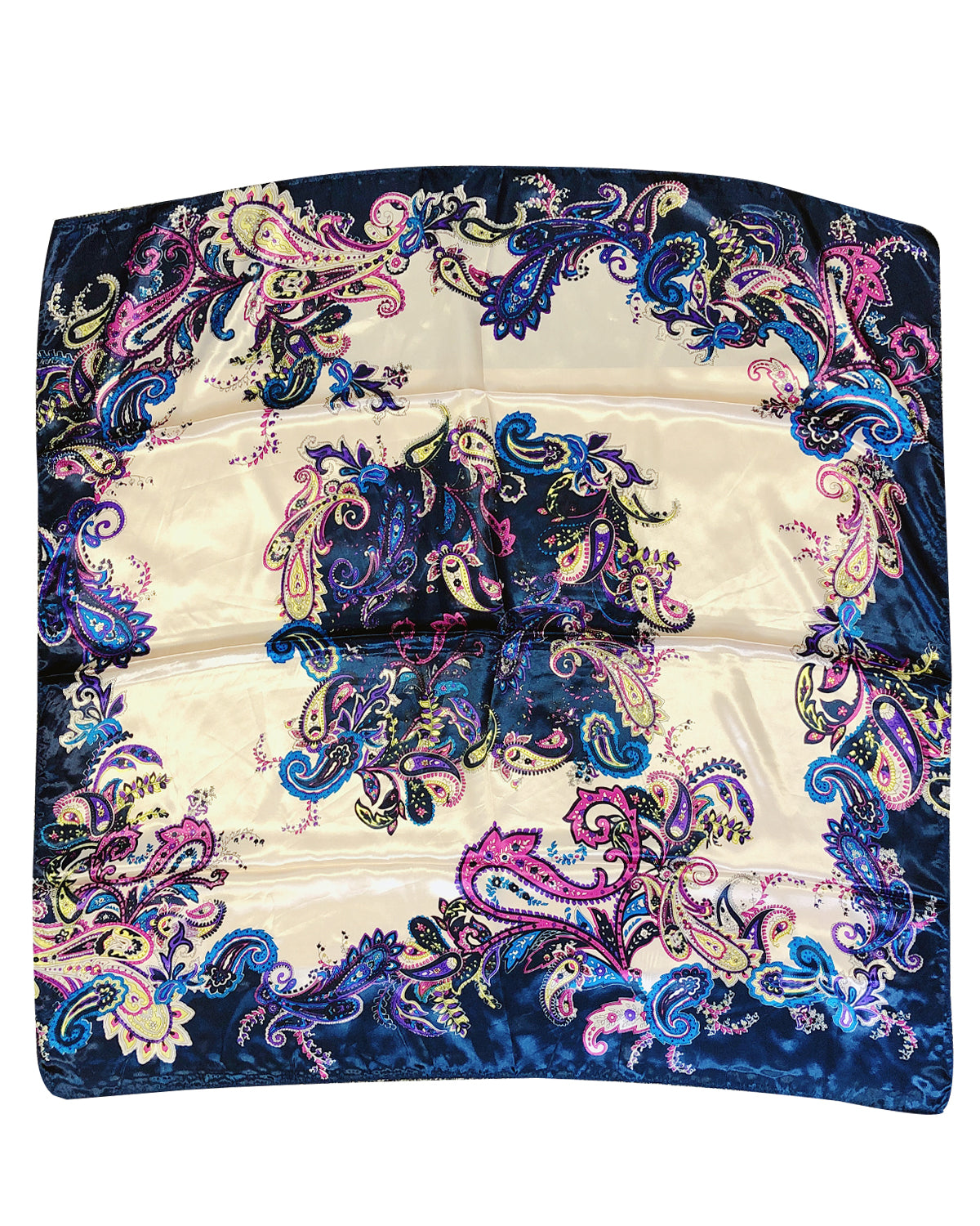 Wrapables Silky Feeling Satin Square Scarf