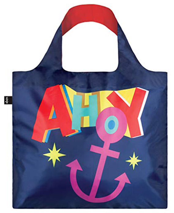 LOQI  Nautical Ahoy Reusable Shopping Bag