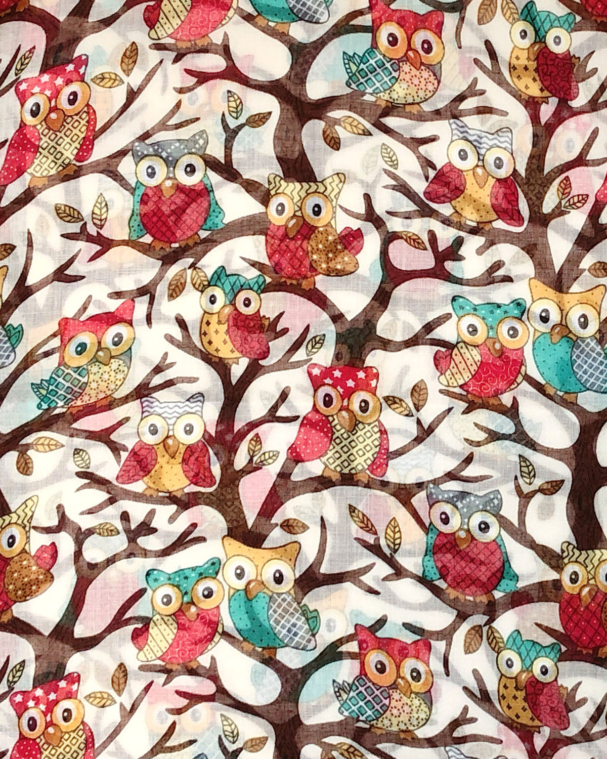 Wrapables Lightweight Forest Animal Infinity Scarf, Fox, Owl, Moose Print Scarf