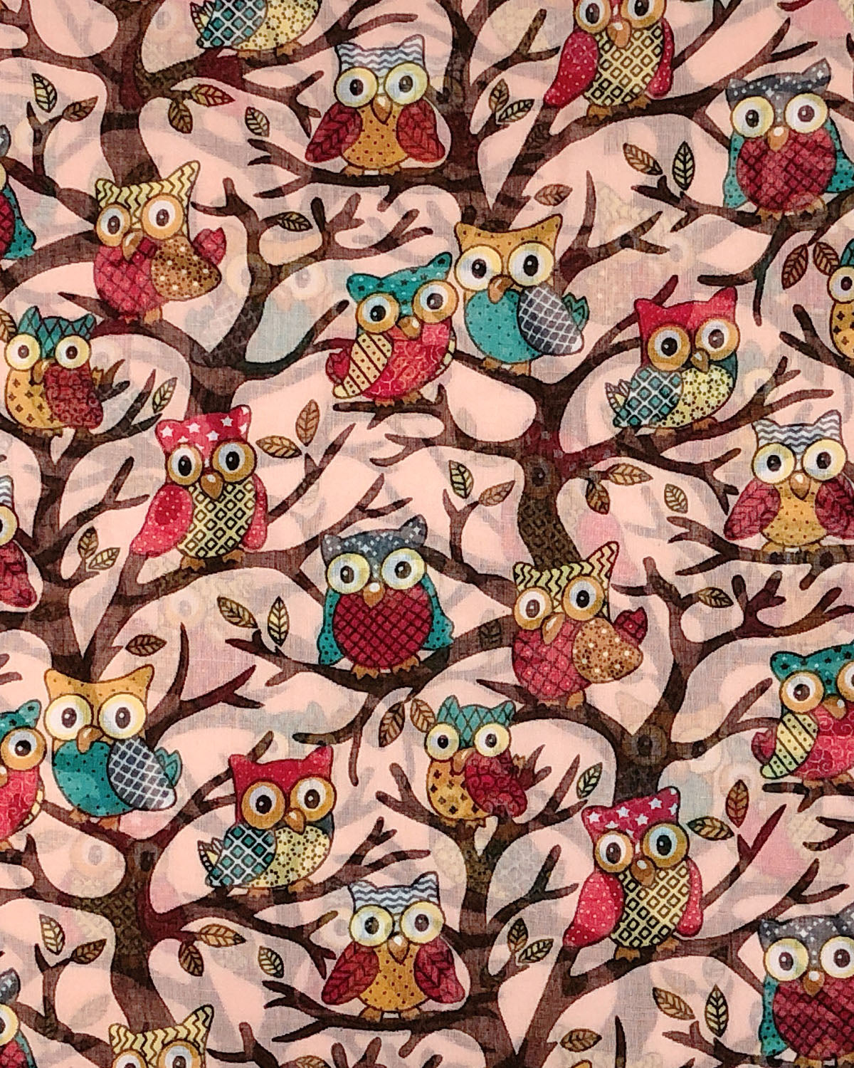 Wrapables Lightweight Forest Animal Infinity Scarf, Fox, Owl, Moose Print Scarf