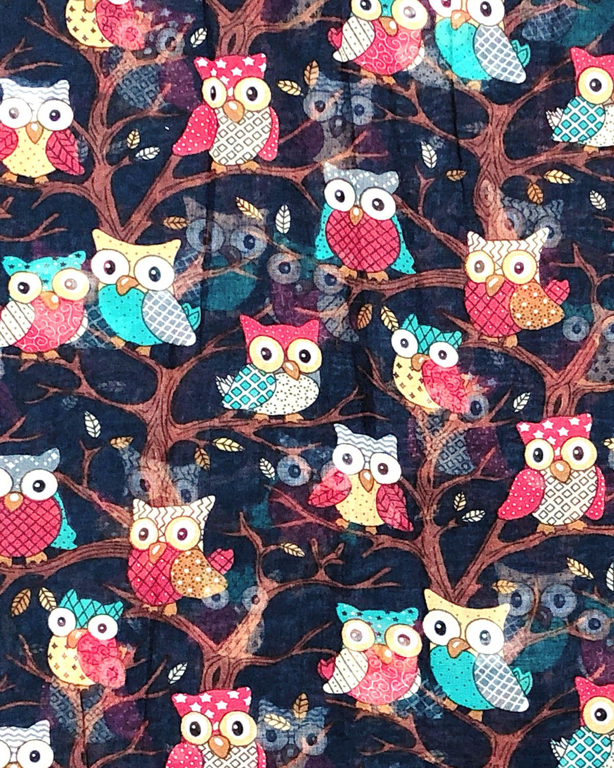 Wrapables Lightweight Forest Animal Infinity Scarf, Fox, Owl, Moose Print Scarf