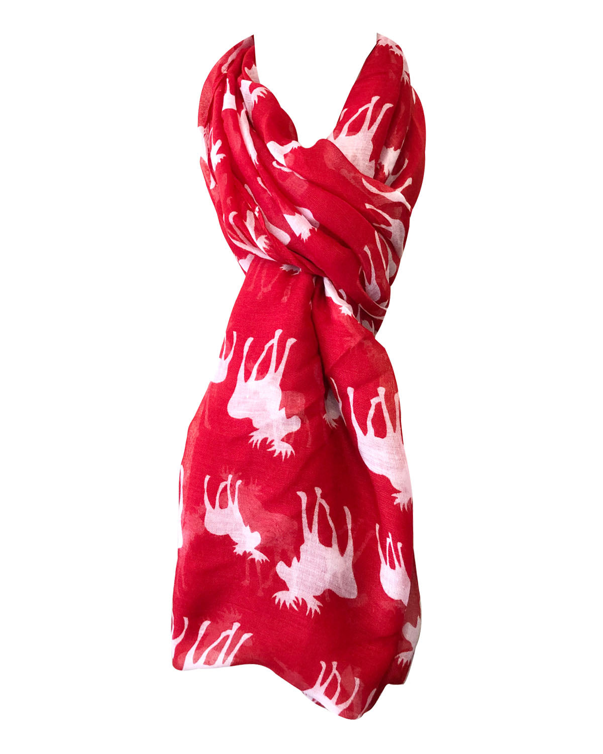 Wrapables Lightweight Forest Animal Infinity Scarf, Fox, Owl, Moose Print Scarf