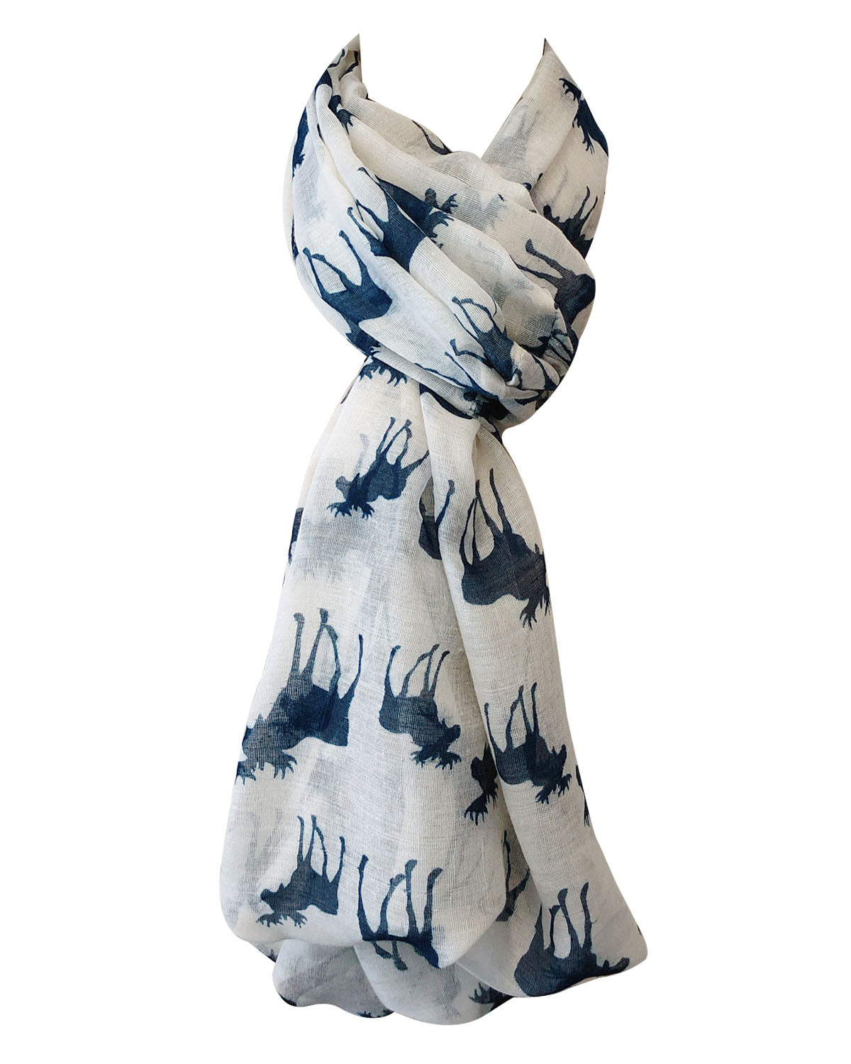 Wrapables Lightweight Forest Animal Infinity Scarf, Fox, Owl, Moose Print Scarf