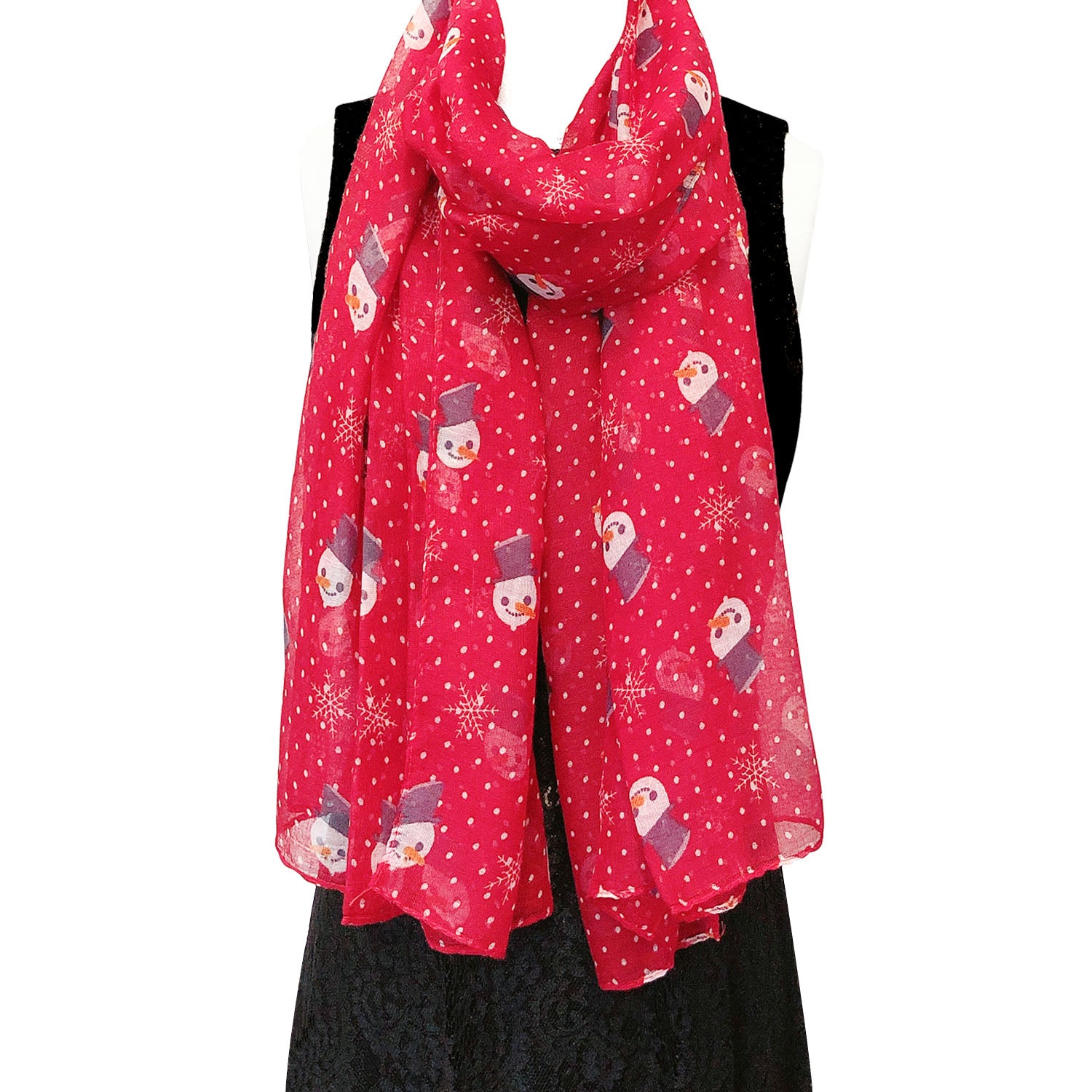 Wrapables Lightweight Winter Holiday Christmas Scarf