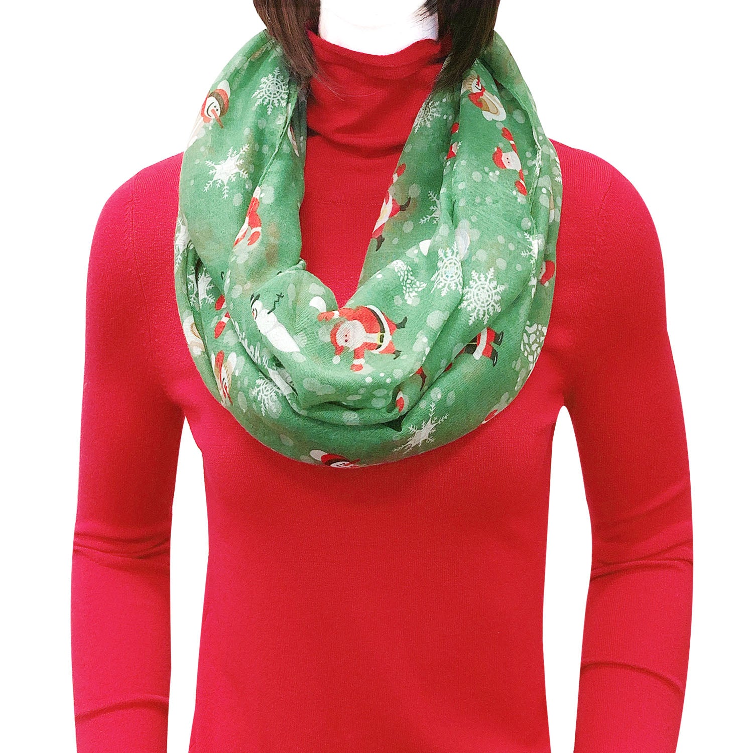 Wrapables Lightweight Winter Holiday Christmas Scarf