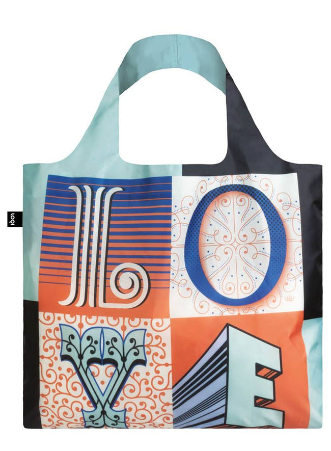 LOQI Artist Martina Flor Love Reusable Shopping Bag