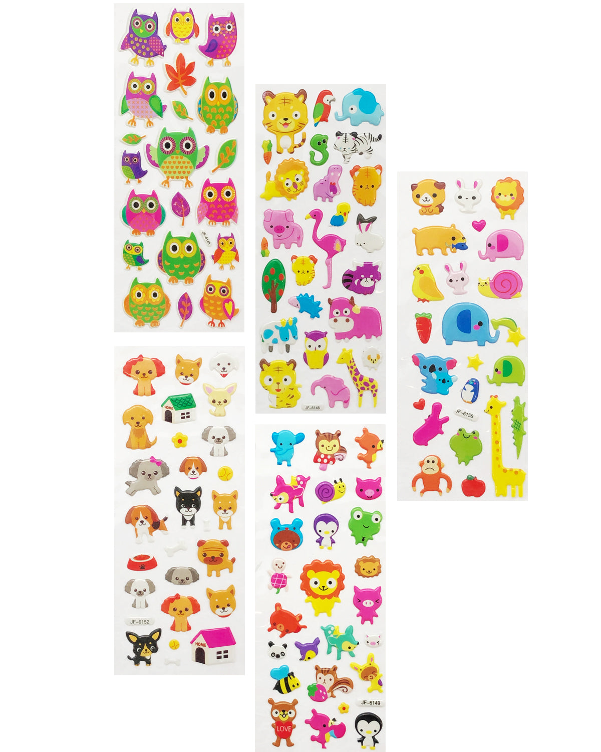 Wrapables 3D Puffy Stickers Bubble Stickers for Crafts & Scrapbooking