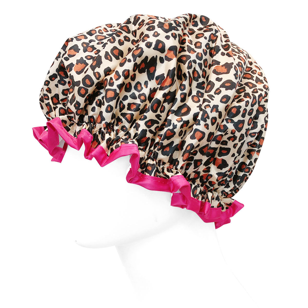 Wrapables Reusable Women's Waterproof Shower Caps for Long Hair