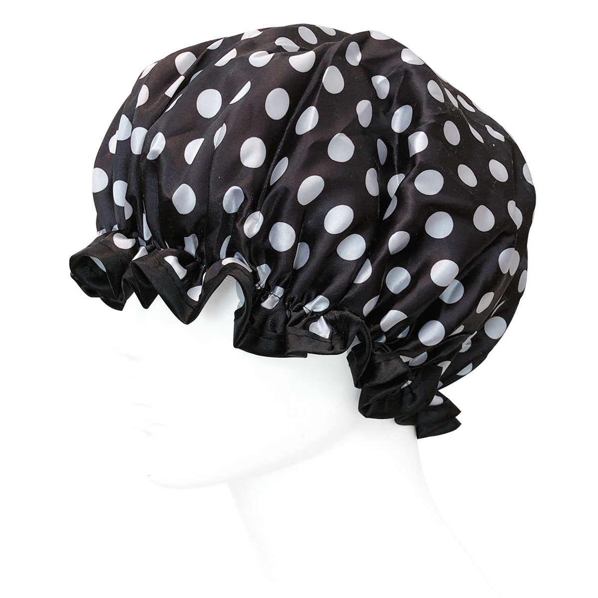 Wrapables Reusable Women's Waterproof Shower Caps for Long Hair