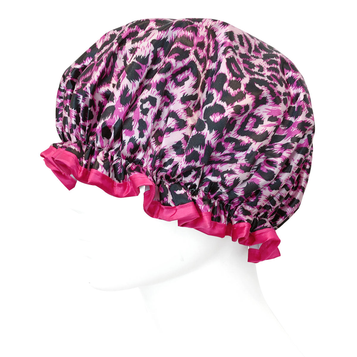Wrapables Reusable Women's Waterproof Shower Caps for Long Hair