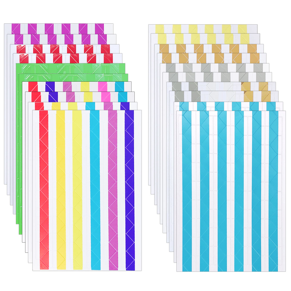Wrapables Photo Corner Stickers, Photo Mounting Self Adhesives for DIY Crafts, Scrapbooking, Album, Diary, 13 Sheets / 312 Pieces