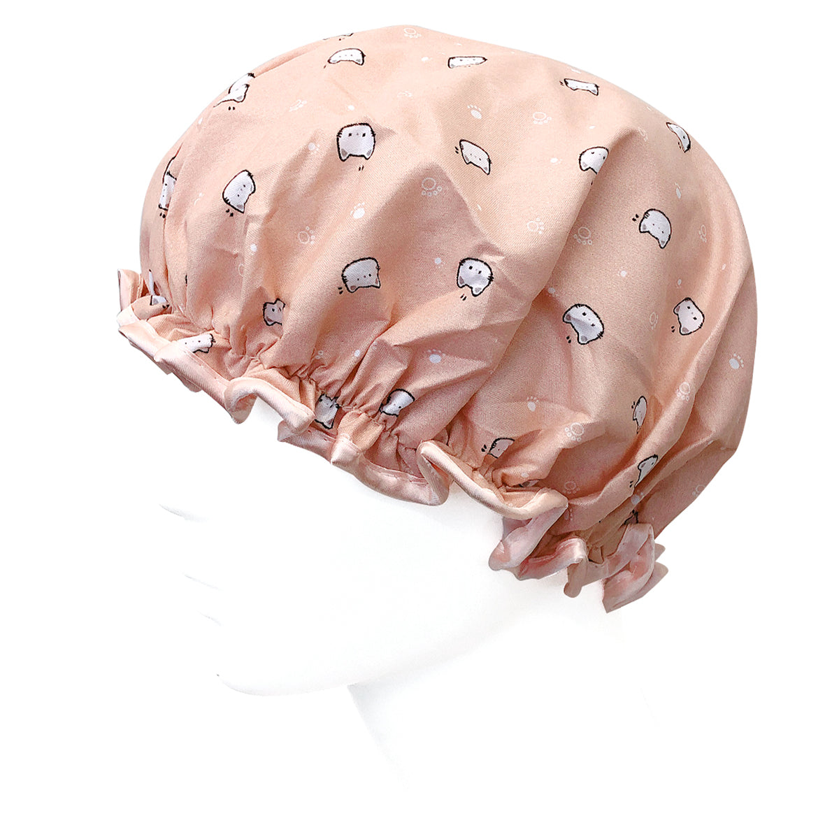 Wrapables Reusable Women's Waterproof Shower Caps for Long Hair