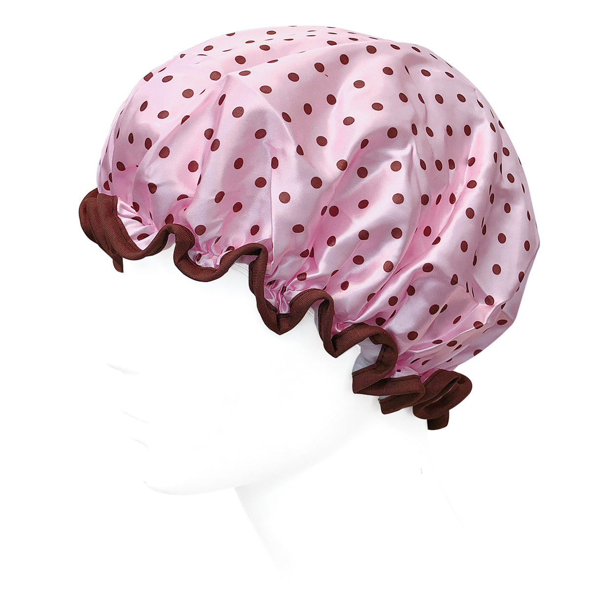 Wrapables Reusable Women's Waterproof Shower Caps for Long Hair