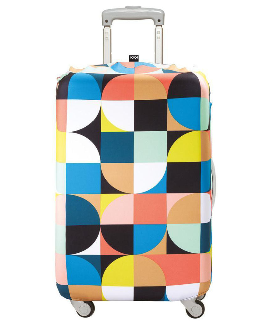 LOQI ECHO Circles Luggage Cover M