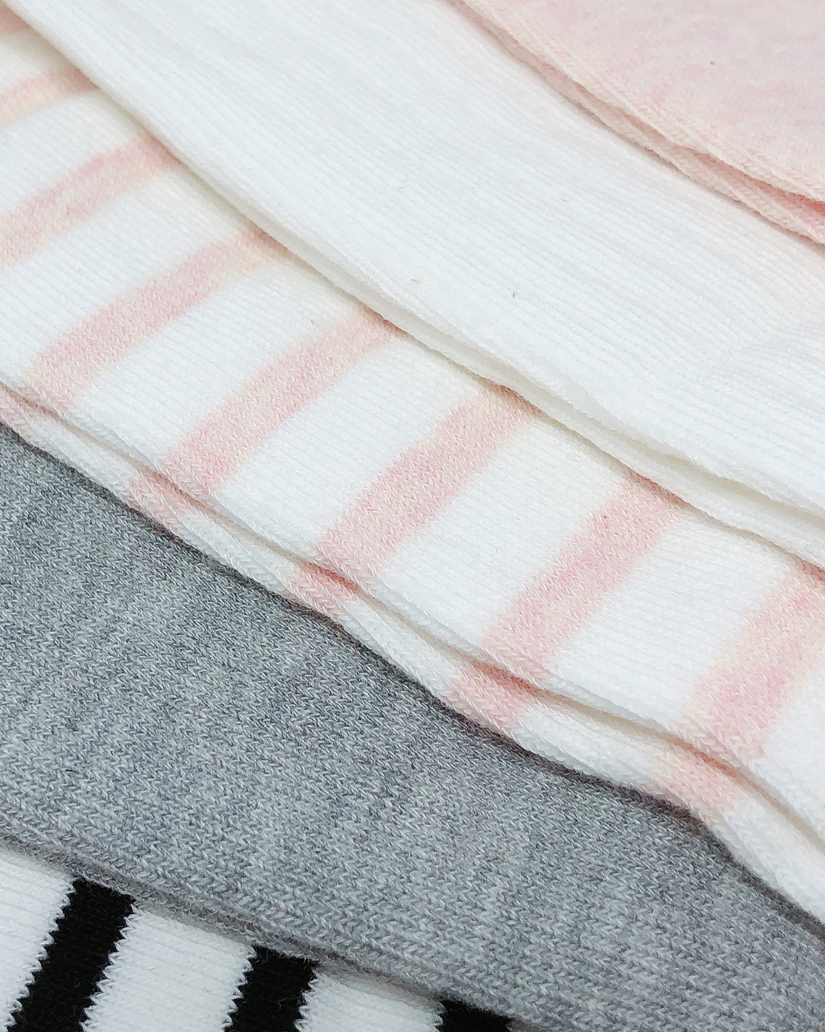 Wrapables Solids and Stripes Baby Leg Warmers, Set of 5, Pinks