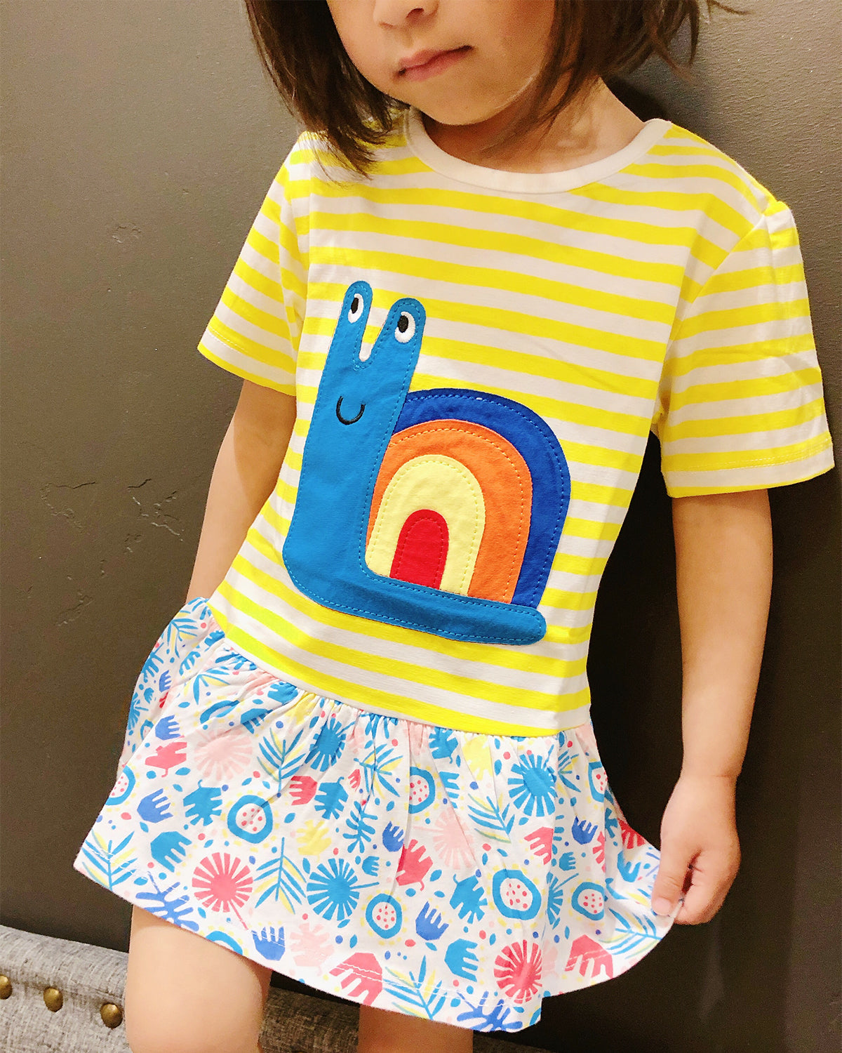 Wrapables Girls Casual Summer Dress with Sequins