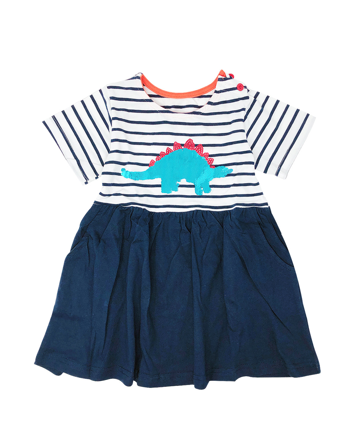 Wrapables Girls Casual Summer Dress with Sequins