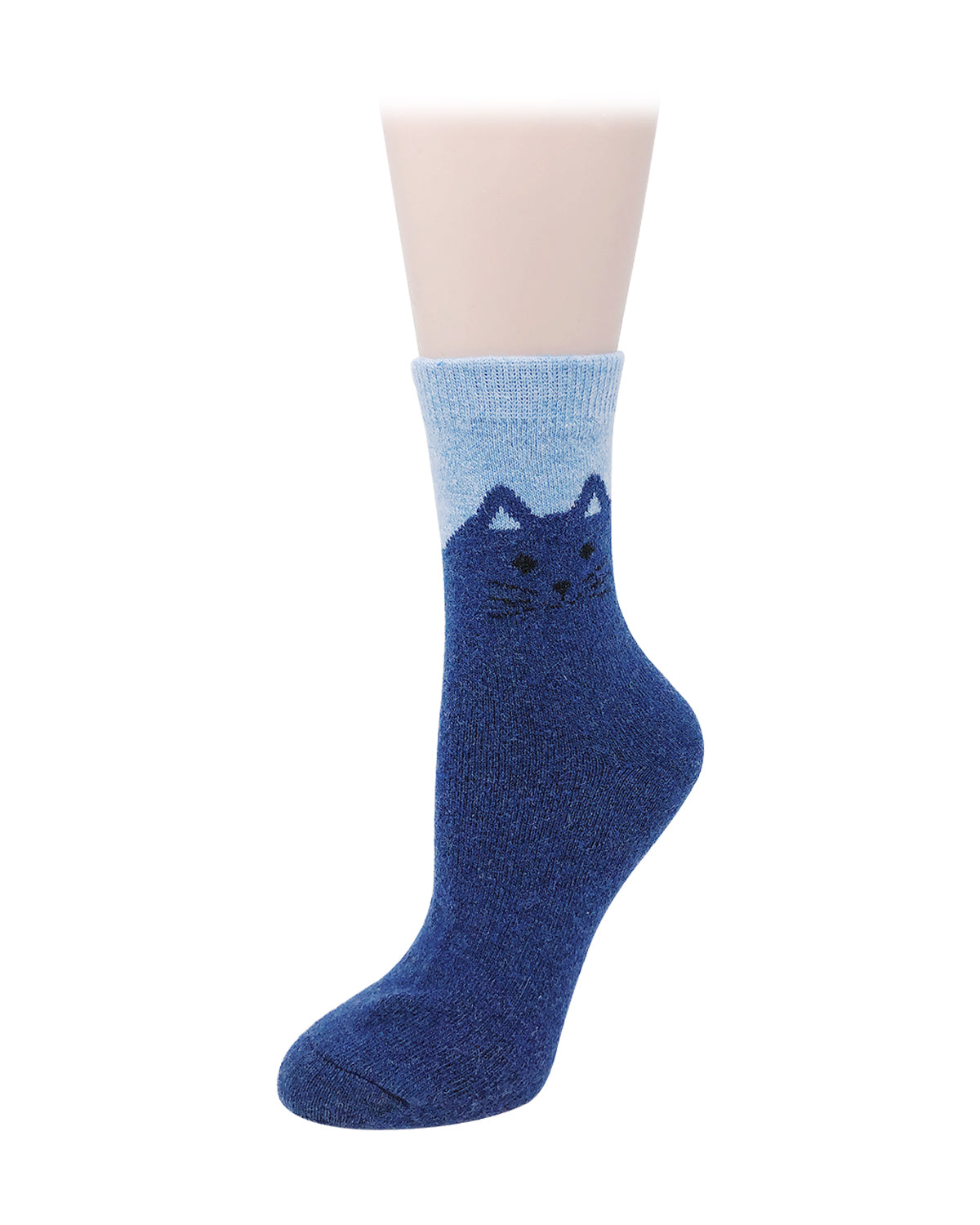Wrapables Women's Cute and Cozy Cat Socks (Set of 5)