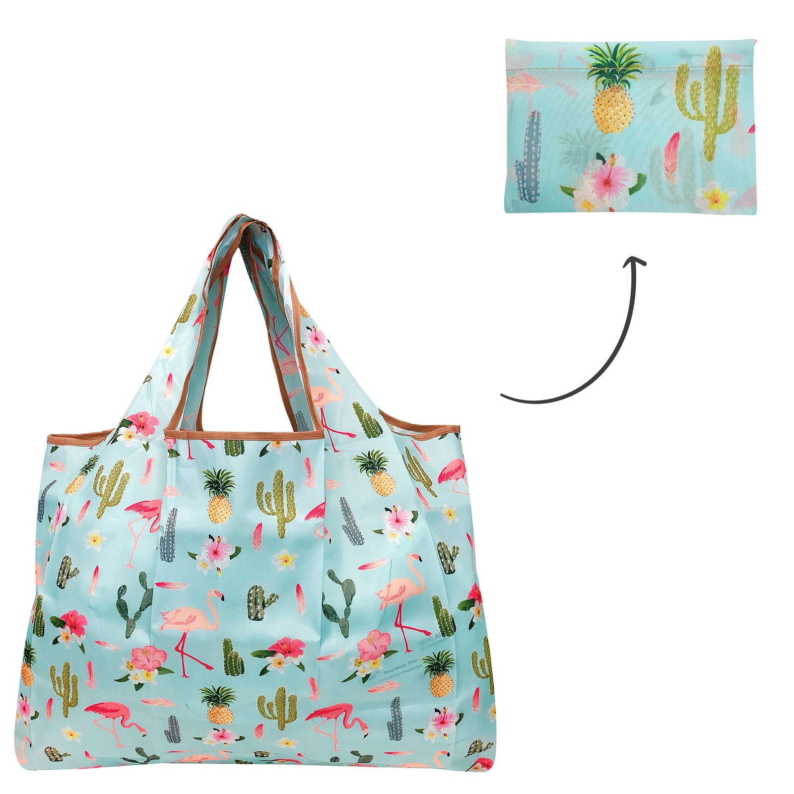 Wrapables Eco-Friendly Large Nylon Reusable Shopping Bags (Set of 3)