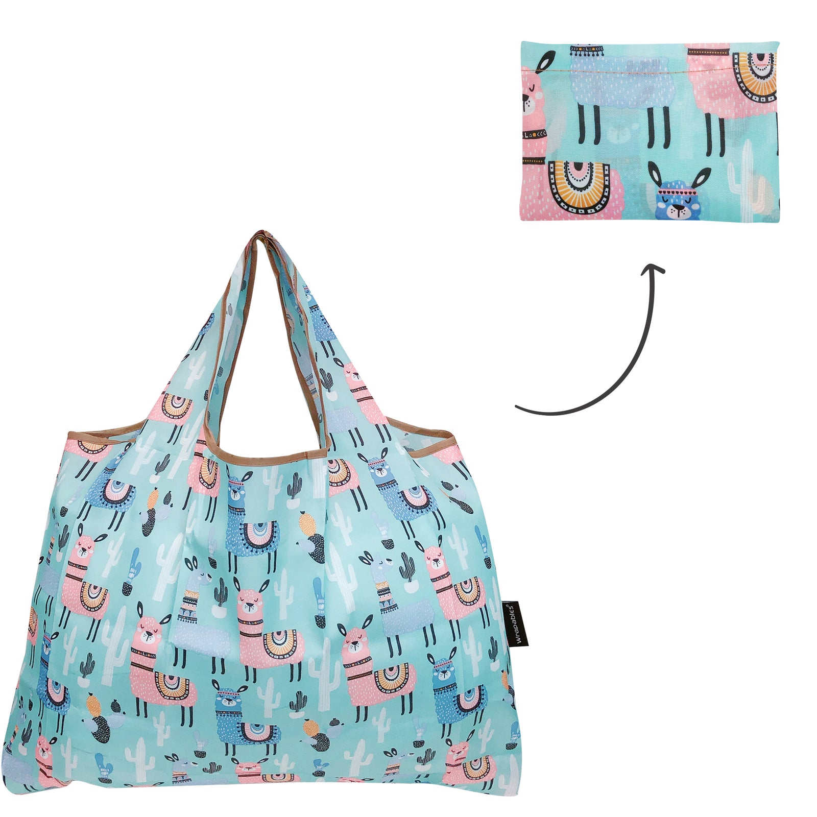 Wrapables Eco-Friendly Large Nylon Reusable Shopping Bags (Set of 3)