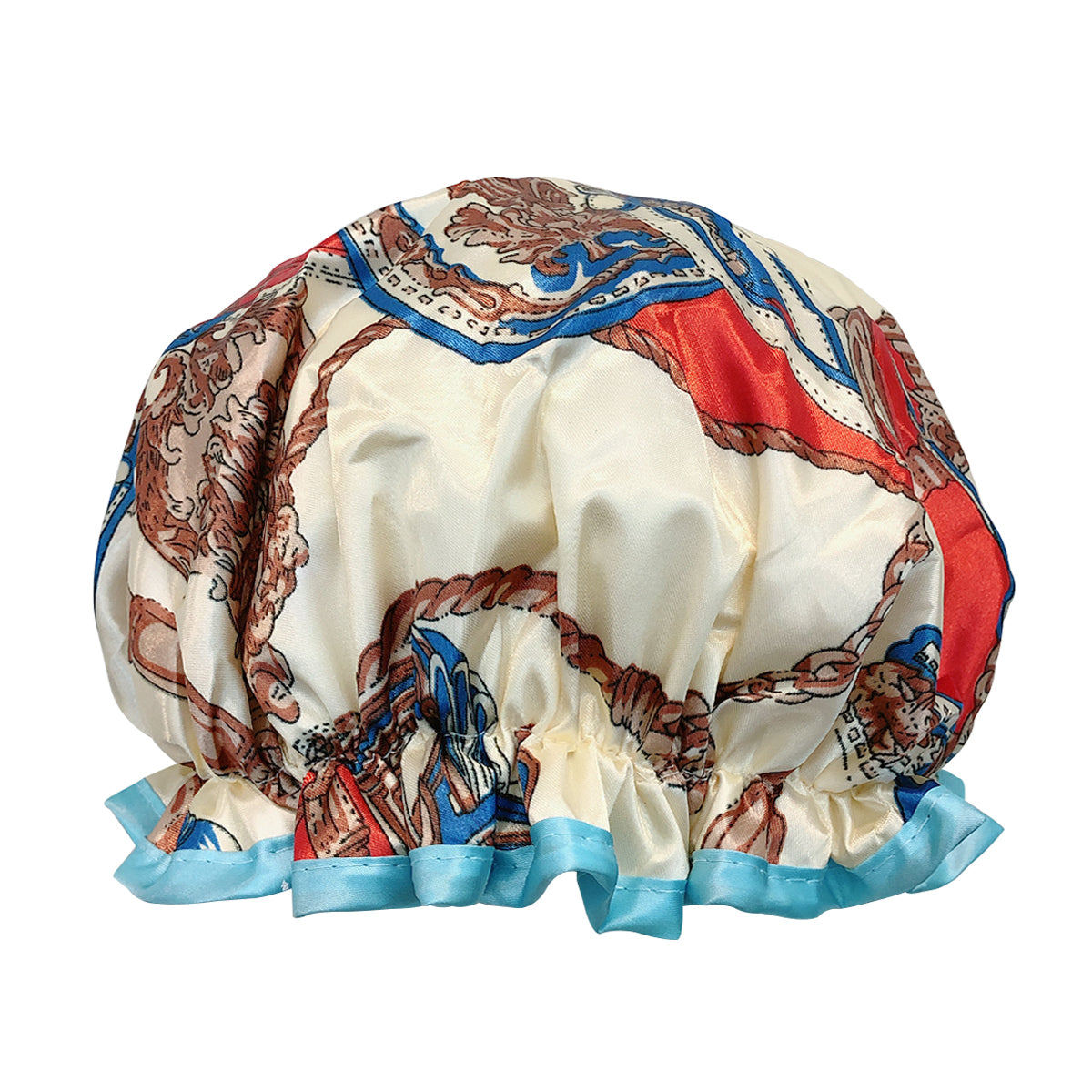 Wrapables Reusable Women's Waterproof Shower Caps for Long Hair