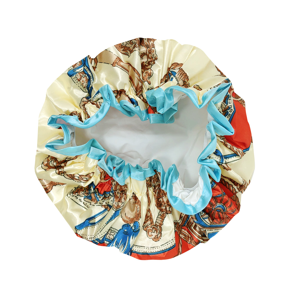 Wrapables Reusable Women's Waterproof Shower Caps for Long Hair