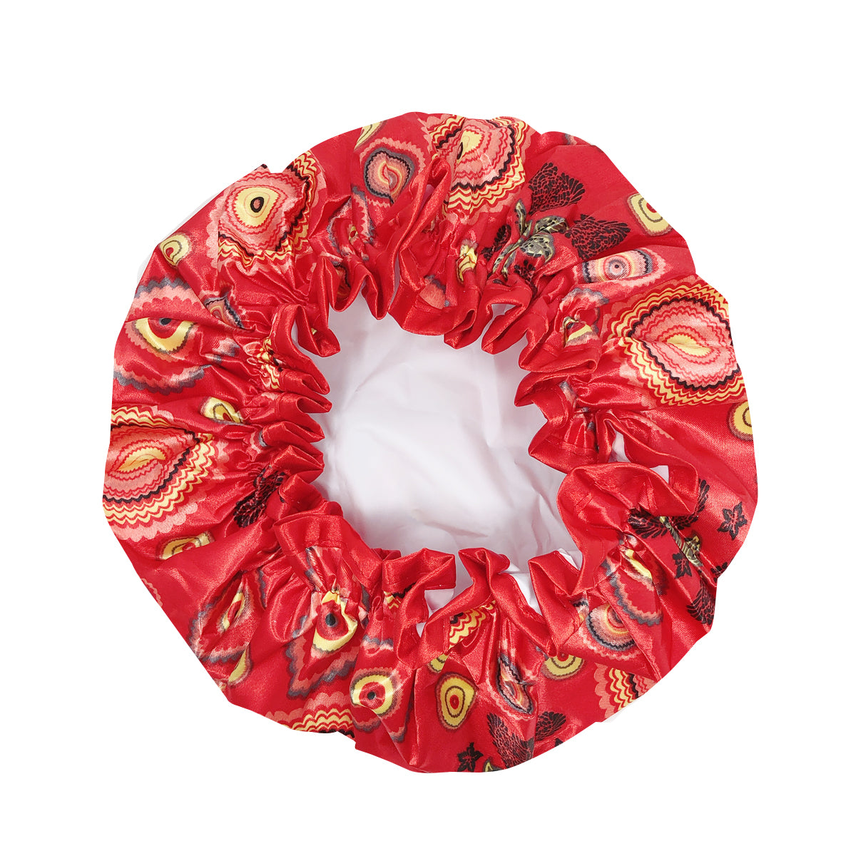 Wrapables Reusable Women's Waterproof Shower Caps for Long Hair