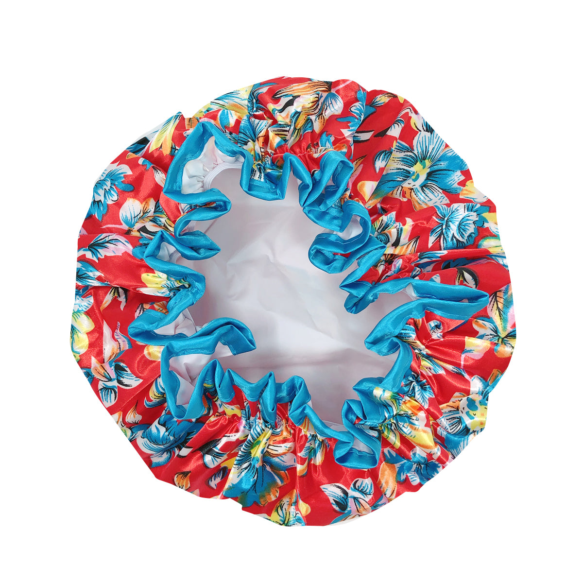 Wrapables Reusable Women's Waterproof Shower Caps for Long Hair