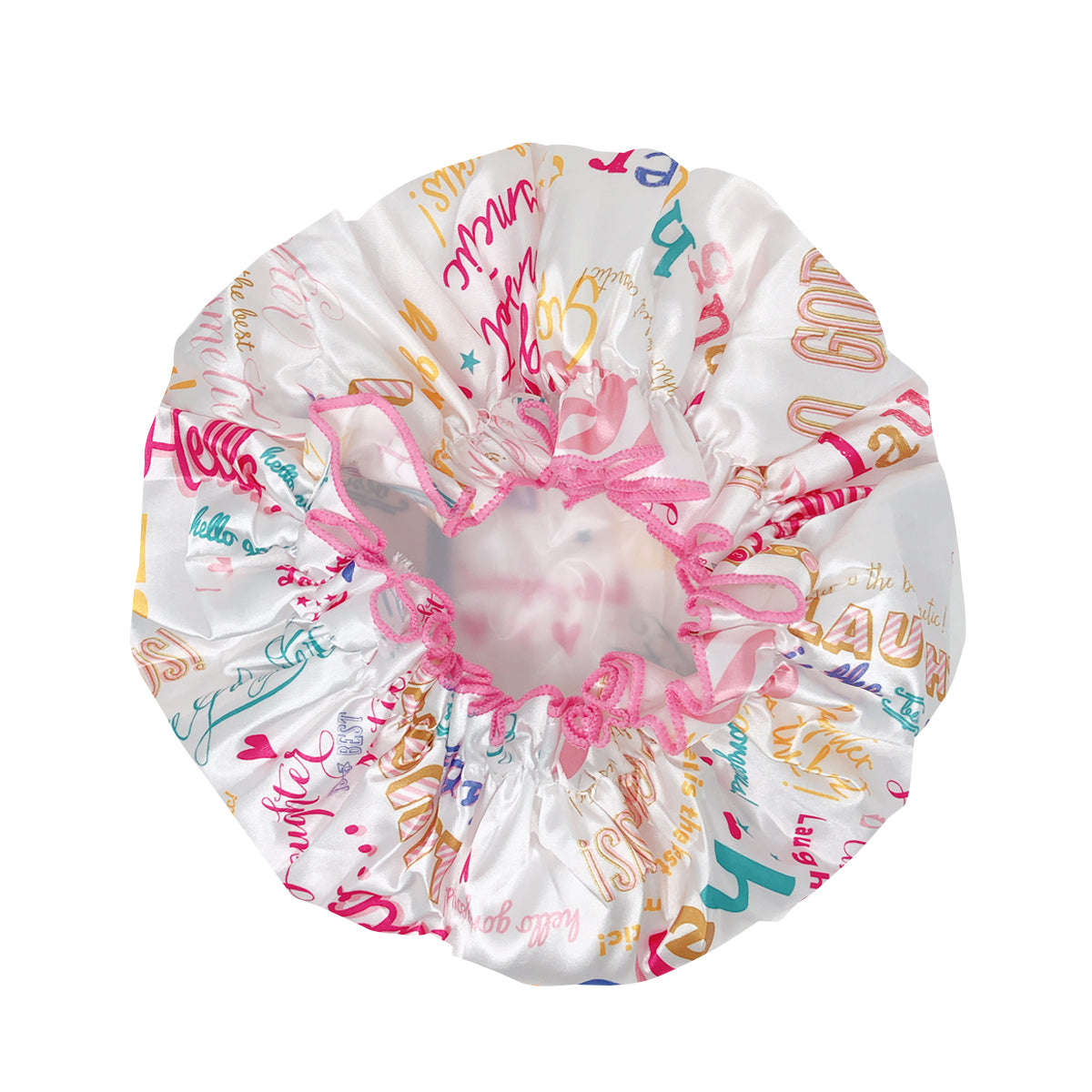 Wrapables Reusable Women's Waterproof Shower Caps for Long Hair