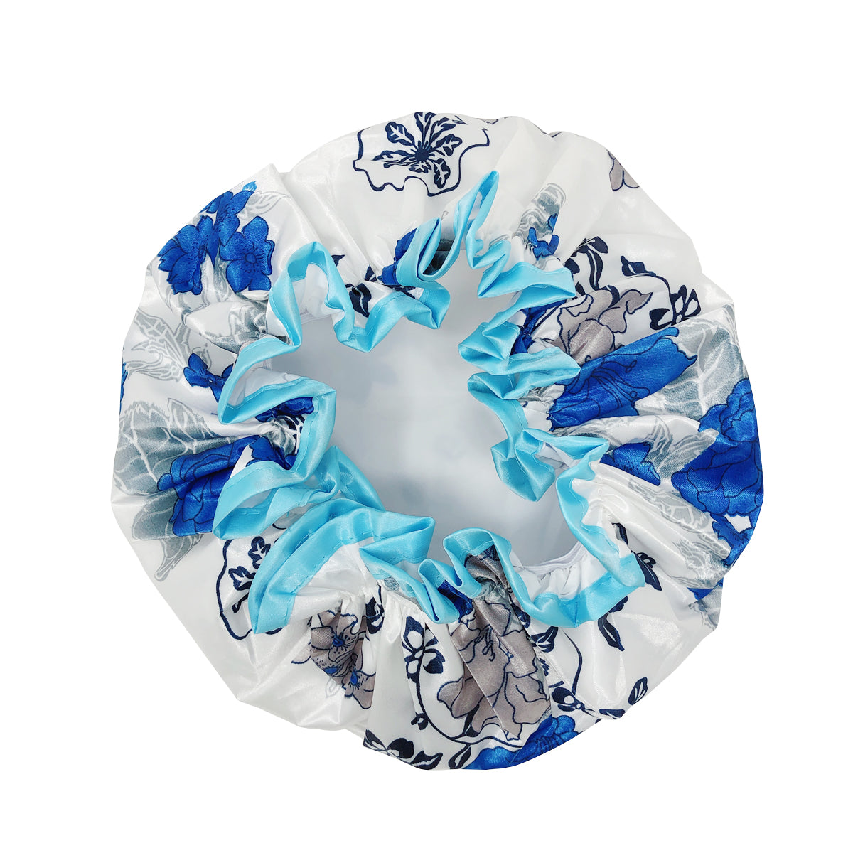 Wrapables Reusable Women's Waterproof Shower Caps for Long Hair