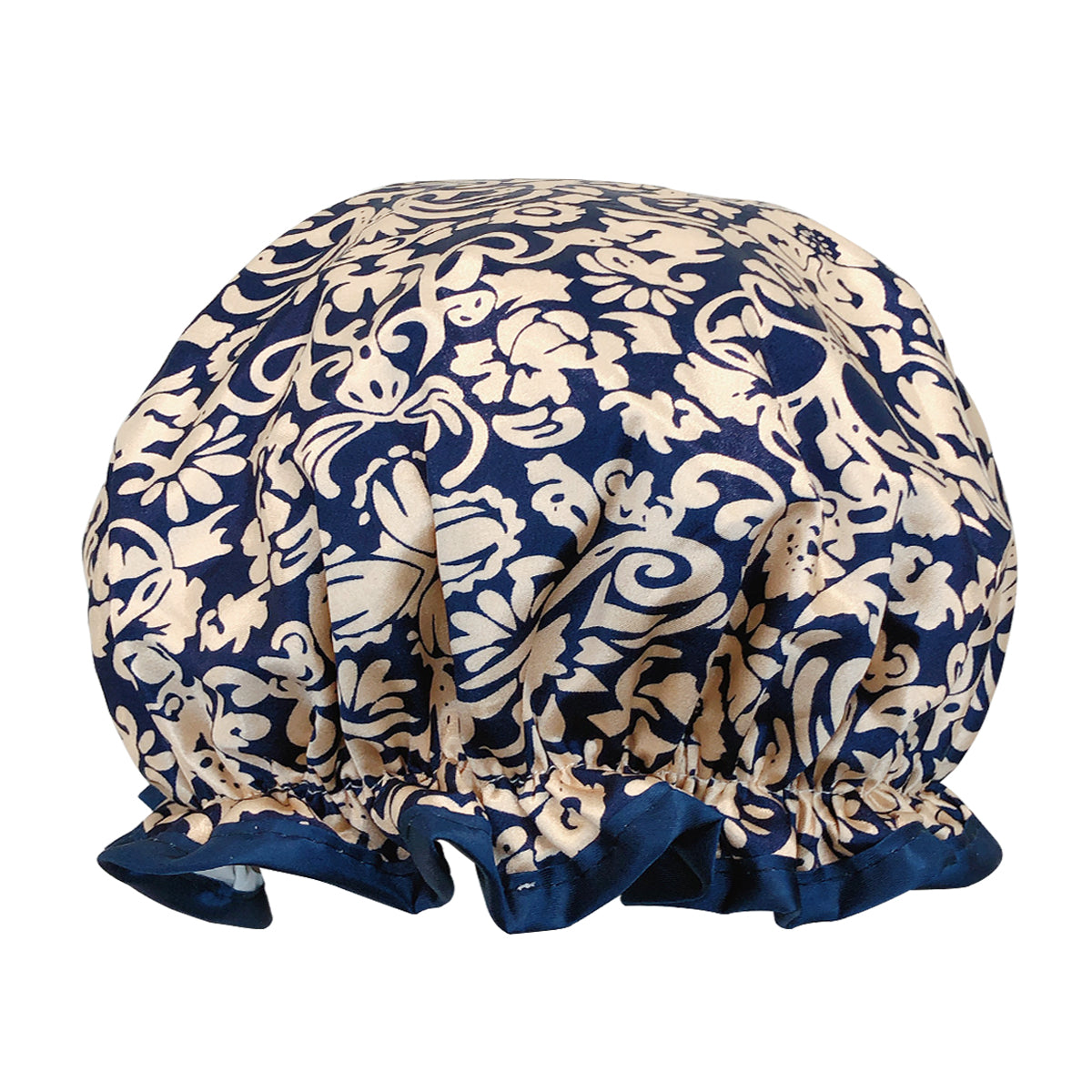 Wrapables Reusable Women's Waterproof Shower Caps for Long Hair