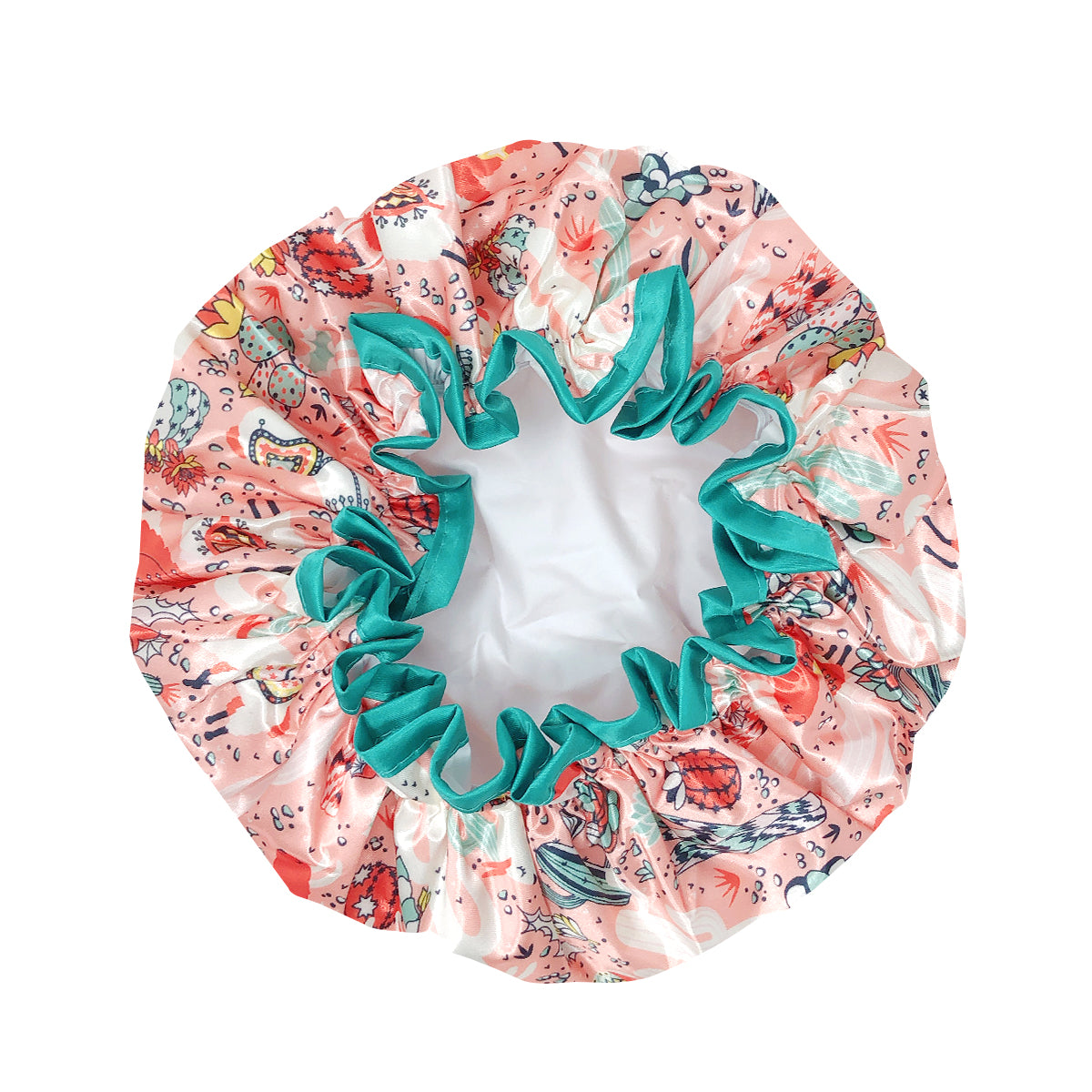Wrapables Reusable Women's Waterproof Shower Caps for Long Hair