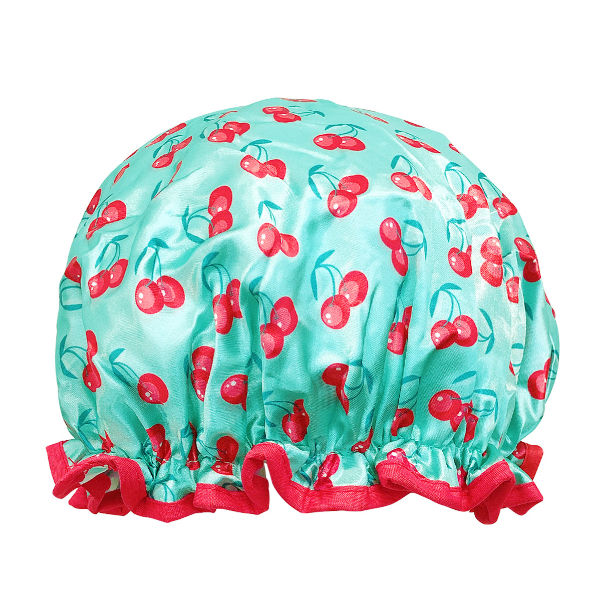 Wrapables Reusable Women's Waterproof Shower Caps for Long Hair