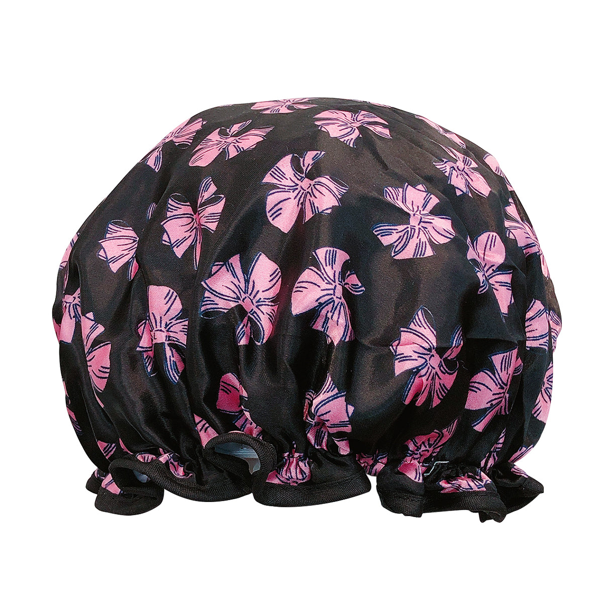 Wrapables Reusable Women's Waterproof Shower Caps for Long Hair